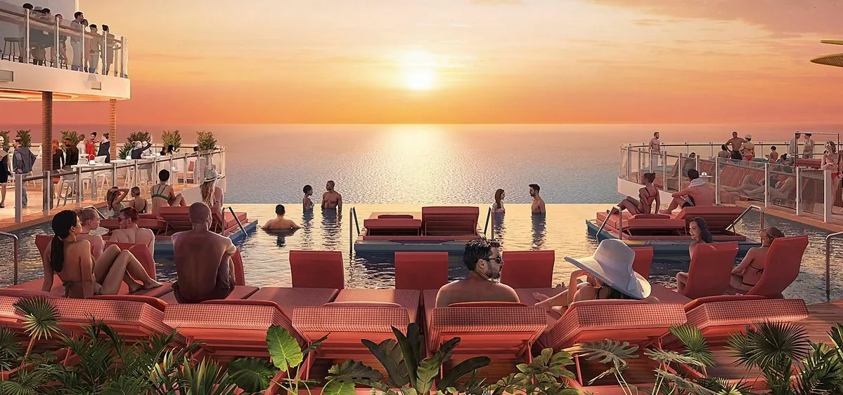 3- THE HIDEAWAY<br>LA PISCINE INFINITY RÉSERVÉE AUX ADULTES