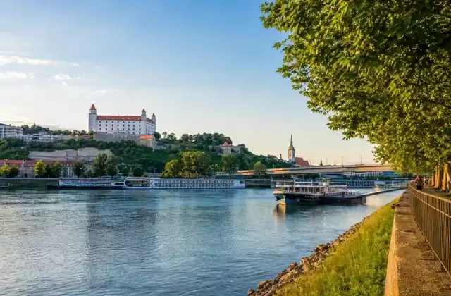On the Danube riverfront promenade