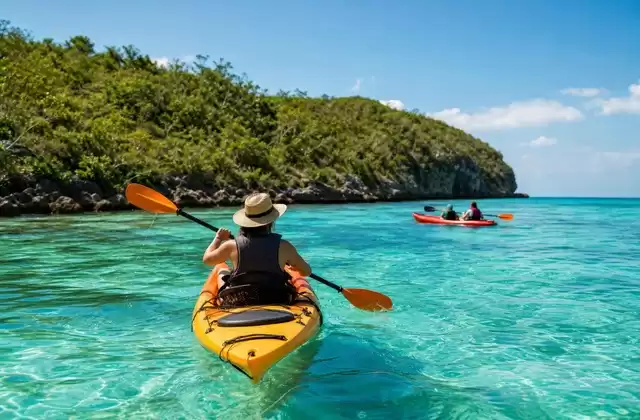 Kayak dans la baie
