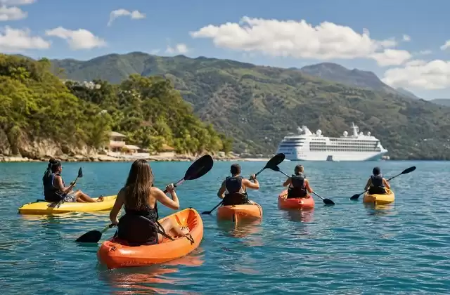 Kayak dans la baie