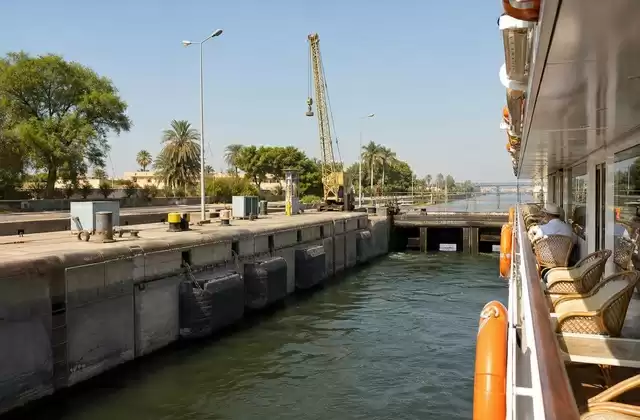 Passing through the Esna Lock