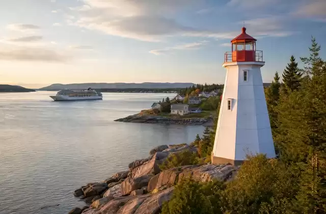 Following the lighthouse route