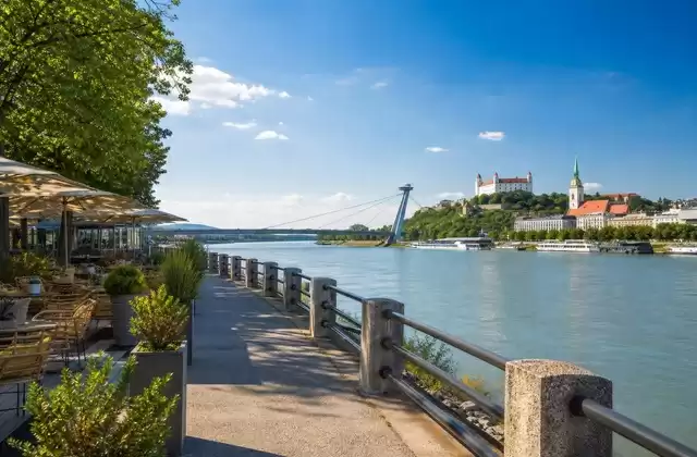 Danube riverfront promenade