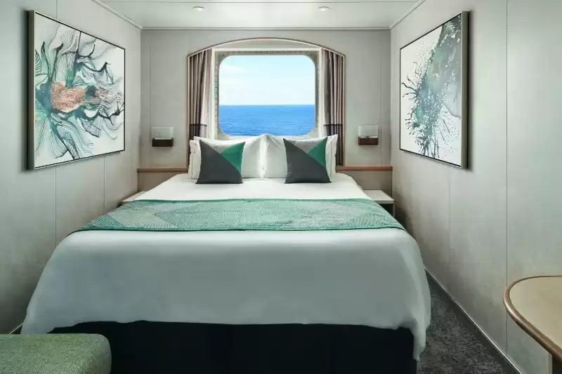 Cabine extérieure avec baie vitrée