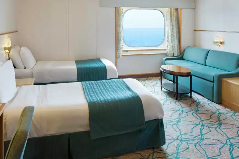 Cabine spacieuse avec vue sur la mer