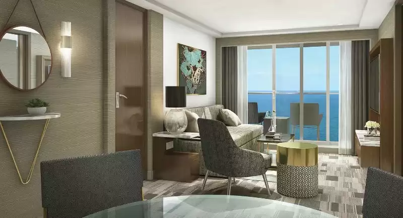 Penthouse suite with large balcony